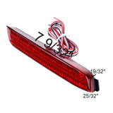 2x LED Red Lens Bumper Taillight Reflector Brake Lights For Lexus Toyota