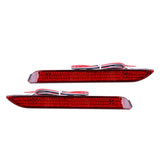 2x LED Red Lens Bumper Taillight Reflector Brake Lights For Lexus Toyota