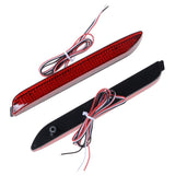 2x LED Red Lens Bumper Taillight Reflector Brake Lights For Lexus Toyota