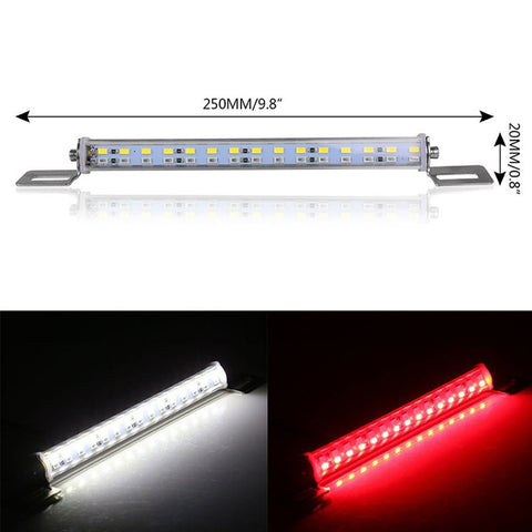 Dual Color White/Red 30SMD LED Lamp License Plate Backup Brake Reverse Fog Light Multi-funtion