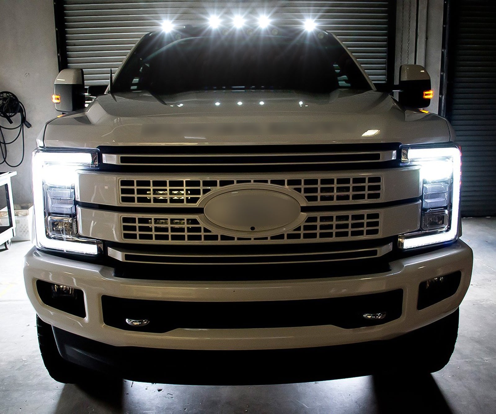 Smoked Lens White LED Cab Roof Clearance Running Light Lamp For