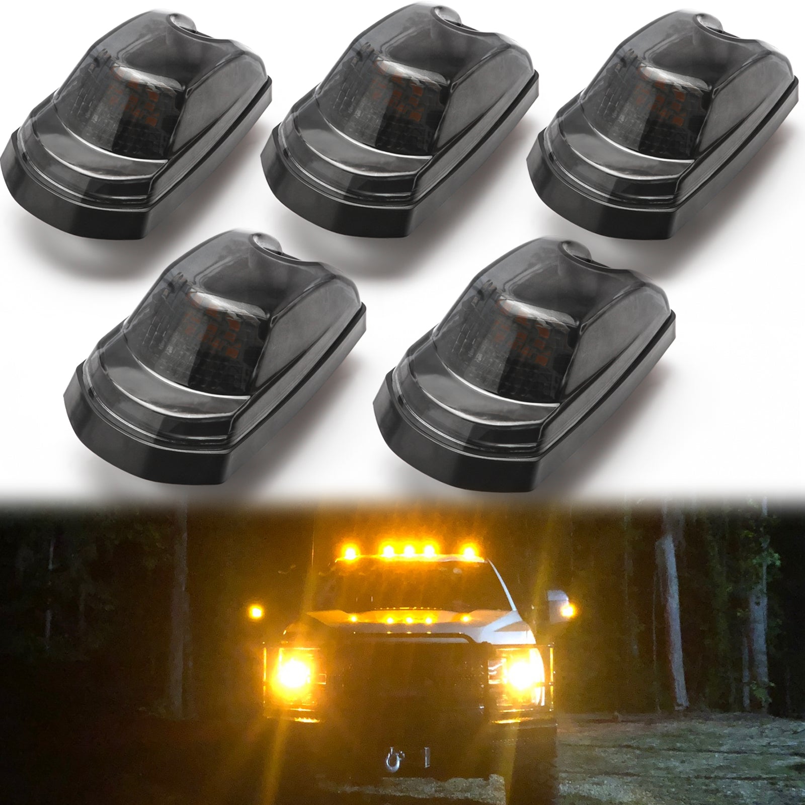 Smoked Lens LED Cab Roof Clearance Running Light For S | Xotic
