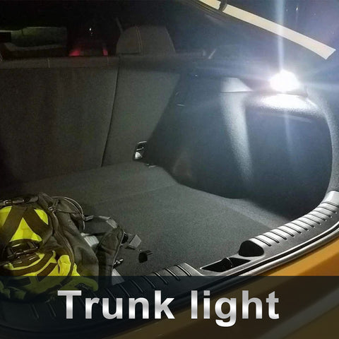 9-Light LED Full Interior Trunk/Cargo Area Map Dome Lights Bonus Light  License Plate LightBulbs Package Deal Kit Direct Replacement Compatible with Scion tC & TRD 2005-2016