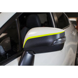 2x Yellow Side View Mirror PinStripes Decal Sticker For Subaru WRX STI 2015-2020