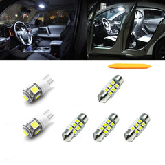 White LED Interior Dome Map License Light Package Kit For Toyota RAV4 2001-2005