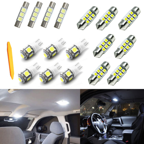 17x LED Interior Dome Map License Light Package Kit For Honda Odyssey 2011-2019