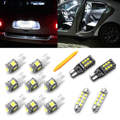 12pcs LED Interior Door Dome Map Cargo Lights License Plate Light Bulbs Compatible with Ford 1999-2016 F150 F-250 F-350 F450 Super Duty 1999-2016