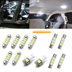 LED Interior Map Dome Vanity Mirror/Visor Lights License Plate Light Bulbs Direct Fit Compatible with GMC Yukon, Yukon XL 2008-2014 or Chevrolet Tahoe 2007-2014, 12pcs