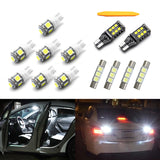 White LED Interior Trunk Light-Canbus Vanity Mirror Dome Map Lights License Plate Light Bulbs Direct Fit Package Kit Compatible with GMC Canyon 2015-2020, 13pcs