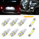 White LED Interior Map Dome Trunk Visor Light Pkg Kit for Honda Accord 2018-2020