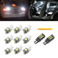 White LED Interior License Reverse Light Package Kit for Nissan Altima 2007-2015