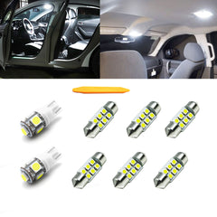 White LED Interior Dome Map Tag Light Package Kit for Nissan Pathfinder 2005-12