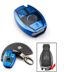 Blue/ Red/ Silver/ Rose Gold TPU Full Sealed Smart Key FOB Cover Case For Mercedes Benz C E G S M CLS CLK Class