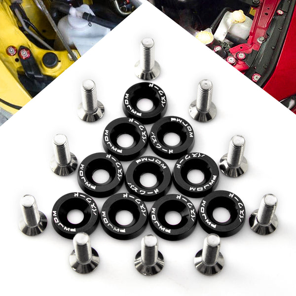 40pcs CNC Billet Aluminum Fender Bumper Washer Bolt Engine Bay 40pcs CNC Billet Aluminum Fender Bumper Washer Bolt Engine Bay