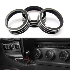 Anodized Aluminum Alloy AC Climate Control Knob Ring Cover for VW MK7 Golf GTI Black/ Silver/ Blue/ Red