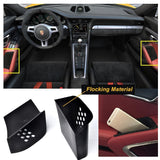 2pcs Black/ Red Door Armrest Organizer Storage Box For Porsche 911 Boxster Cayman 2013-2019