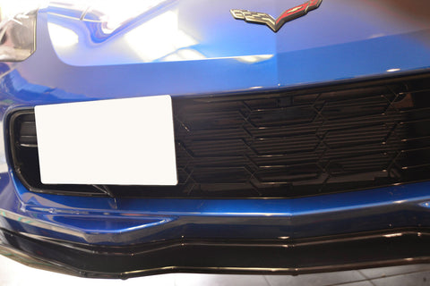 Black / Gold / Red Tow License Plate Frame Bumper Relocating Mount Bracket Kit for Chevy Corvette Z06/Z51/ZR1 2015-2019