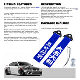 Set Sporty Blue Chinese Slogan Towing Strap For Infiniti G35 Q50 Nissan 370Z GTR