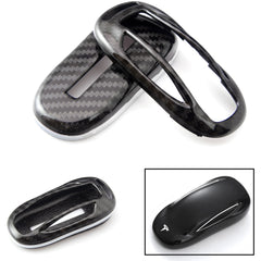 Carbon Fiber Pattern/ Glossy Black/ Glossy Red/ Glossy White Key FOB Cover Hard Shell Case for Tesla Model X Keyless Remote