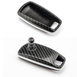 Carbon Fiber Pattern/ Glossy Black/ Glossy Red/ Glossy White Key FOB Cover Shell Case for 2017+ Audi Keyless Remote