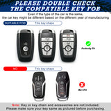 Silver TPU Full Cover Remote Key Fob Holder For Ford Mustang F-150 250 350 450