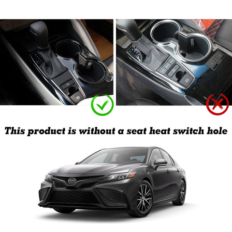 Carbon Style AC Air Vent Console Strip Gear Shift Panel Trim For Camry 2018-2024