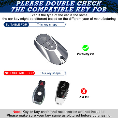 Blue Soft TPU Full Protect Remote Key Fob Cover For Mercedes-Benz S-Class 2020+