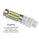 3157 White/Amber/Red Projector Lens 106-SMD LED Bulbs for Turn Signal Parking Corner Lights