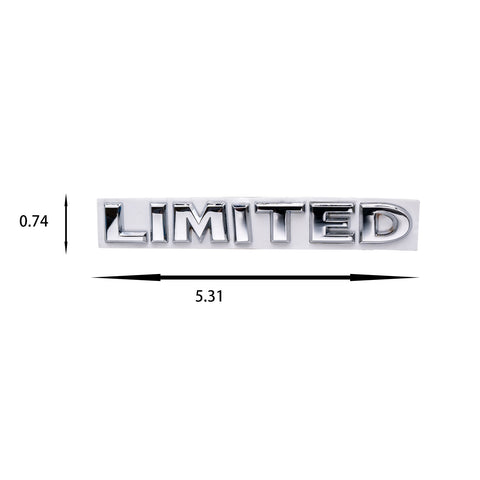 Metal Silver Limited Emblem Badge Fender Trunk Script Sticker for All Cars SUVs