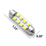 White LED Interior Map Dome License Lights Pkg Deal for Ram 1500 2500 2019-2020