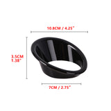 Front Fog Light Ring Protector Frame Cover Trim Compatible with Toyota RAV4 2019-2024, Glossy Black