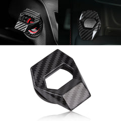 Carbon Fiber Aluminum Engine Start Stop Push Button Ignition Decor Trim Cover