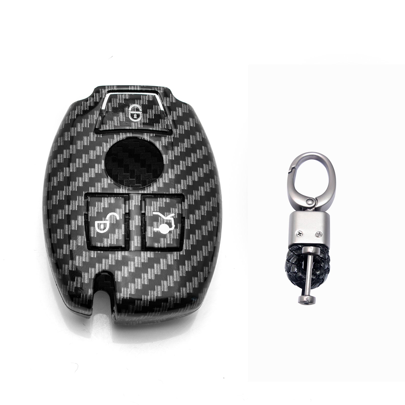 Genuine Carbon Fiber Smart Key Fob Case Mercedes-Benz EQC