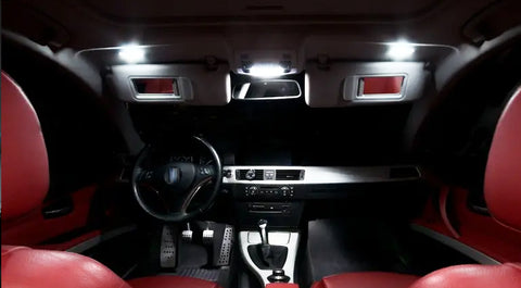 12x LED Interior Vanity Mirror/Visor Door Trunk Map Dome Lights + License Plate Light Kit Pkg + Installation Tool Compatible with Honda Accord 2013-2020