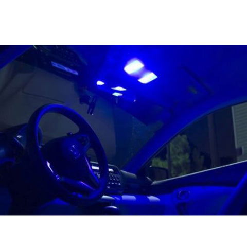 2008-2016 Dodge Challenger 5x Light Bulbs SMD Interior LED Lights Package Kit[White\ Blue]