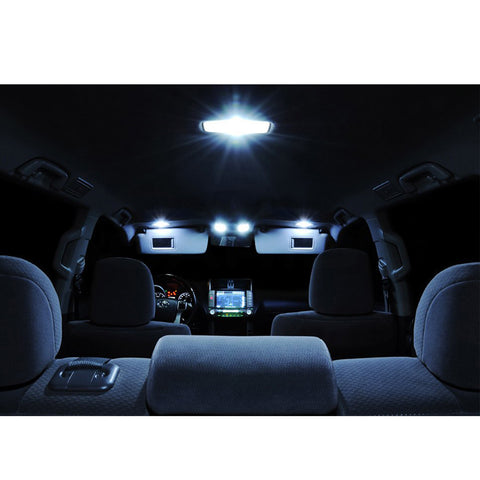 2007-2013 Chevy Silverado 8x Light Bulbs SMD Interior LED Lights Package Kit[White\ Blue]