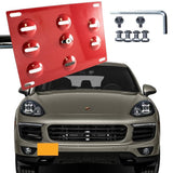 Black/ Gold/ Red Aluminum Bumper Tow License Plate Mount Bracket for Porsche Cayenne 2011-2017