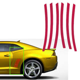 For Chevy Camaro L&R Side Vent Insert Black/ Brushed Silver/ Red/ White/ Matte Black Stripe Decal Inlay Sticker 2010 - 2015