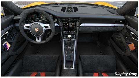 2pcs Black/ Red Door Armrest Organizer Storage Box For Porsche 911 Boxster Cayman 2013-2019