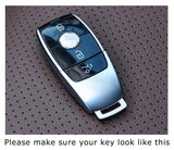 Carbon Fiber Pattern/ Glossy Black/ Glossy Red/ Glossy White Key FOB Hard Cover Shell Case for Mercedes 2017+ E300 E400 S63 AMG GLK GLA