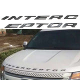 Xotic Tech Police Interceptor Utility Lettering Hood Emblem Letters Gray For Ford SUV -2020