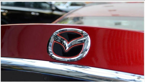 1x Mazda ATENZA CX-4 Axela CX-5 Blue\Red 3D Trunk Emblem Insert Decal Sticker
