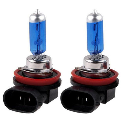 2x H11 55W 6000K Super White Halogen Xenon Fog Light Bulbs Car Driving Lamp DRL