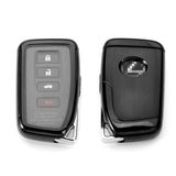 Full Protection Smart Key Fob Cover for Lexus IS GS RX ES NX LS SC - Black TPU