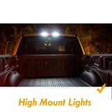 LED High Mount Backup License Plate Kit for Ford F-250 F-350 Super Duty 2017-up