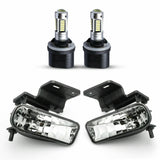 6000K White 880 881 LED Fog Lights w/Bracket For Chevy Silverado 1500 2500 3500