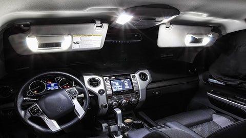 White LED Interior + License Plate Light Bulbs+Tool for Toyota Tacoma 2016-2021
